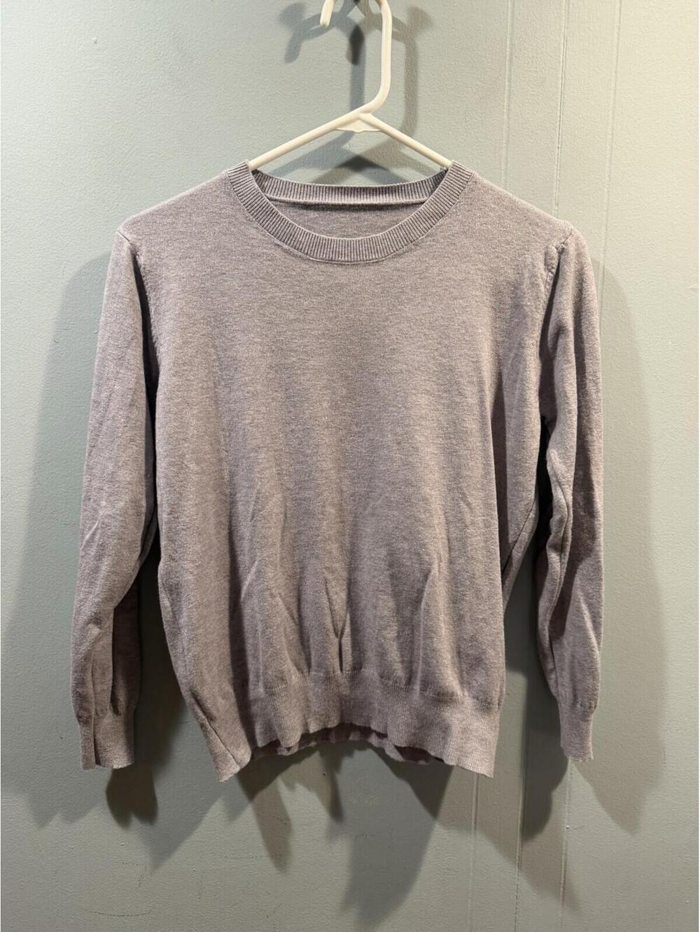 Womens Unbranded Long Sleeve Top Size Large Gray